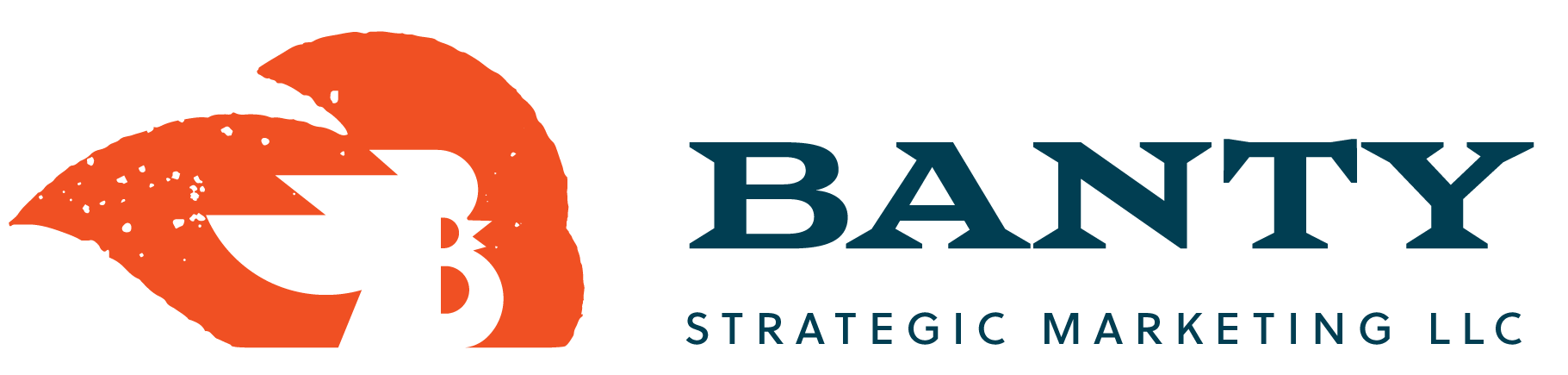 Banty Marketing LLC horizontal logo for white background